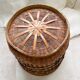 Cache pot en osier vintage