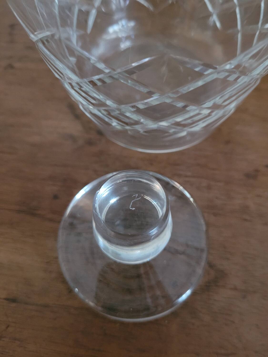 Carafe No. 2 in chiseled crystal