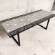Table basse pieds traîneau vintage années 60