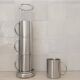 4 Grandes Tasses en inox et son support métallique