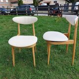Paire de chaises Baumann Licorne entièrement restaurées
