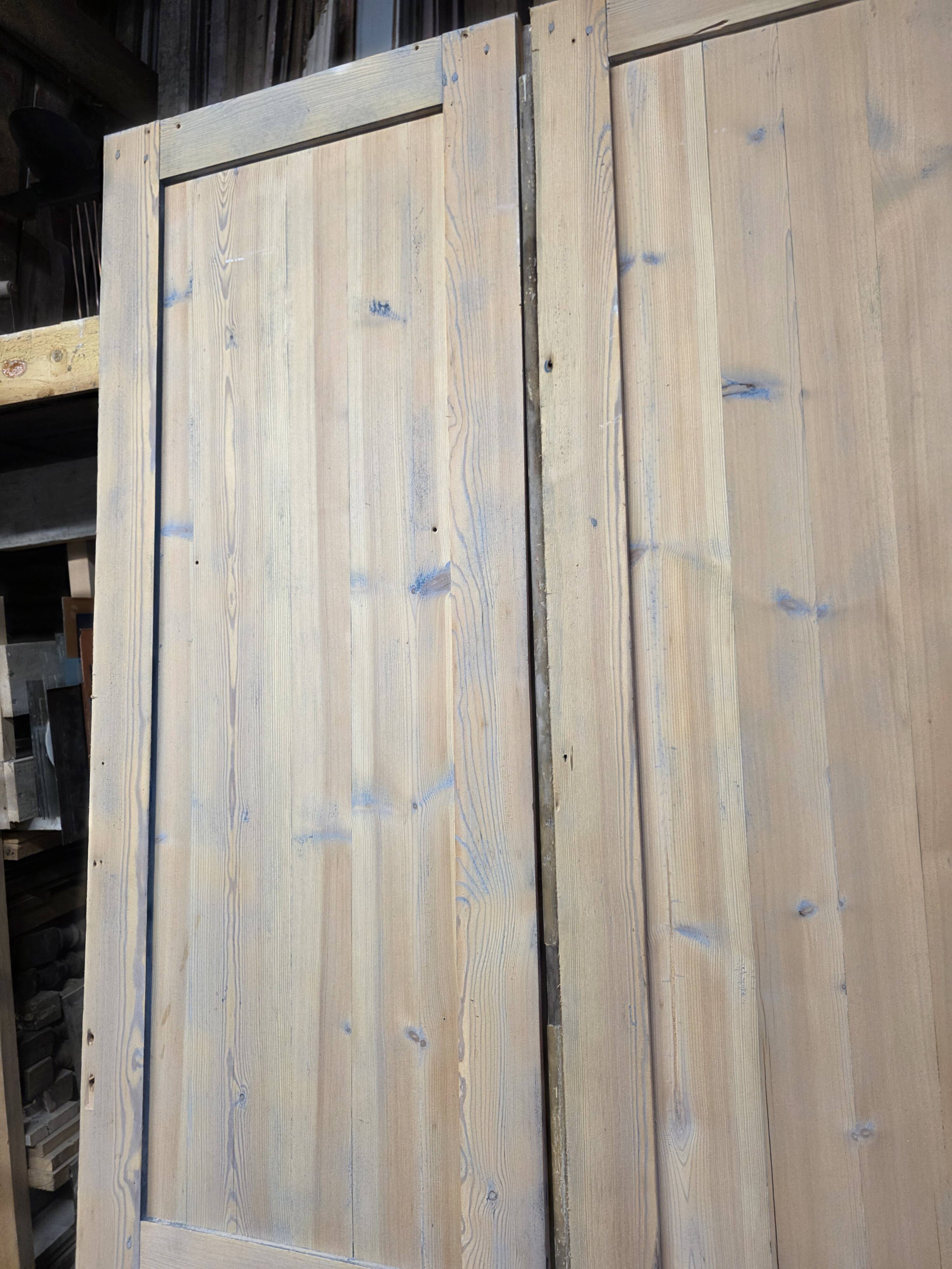 Pair of pine doors from the 19th century.