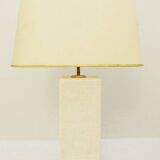 Natural "pierre de france" table lamp - 1970s