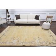 1970s Turkish yellow hand-knotted area rug 210x305