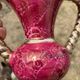 Twisted vase Vallauris rose gold vintage