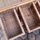 Vintage rattan chest of drawers