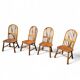 4 x Welsh stick back chairs