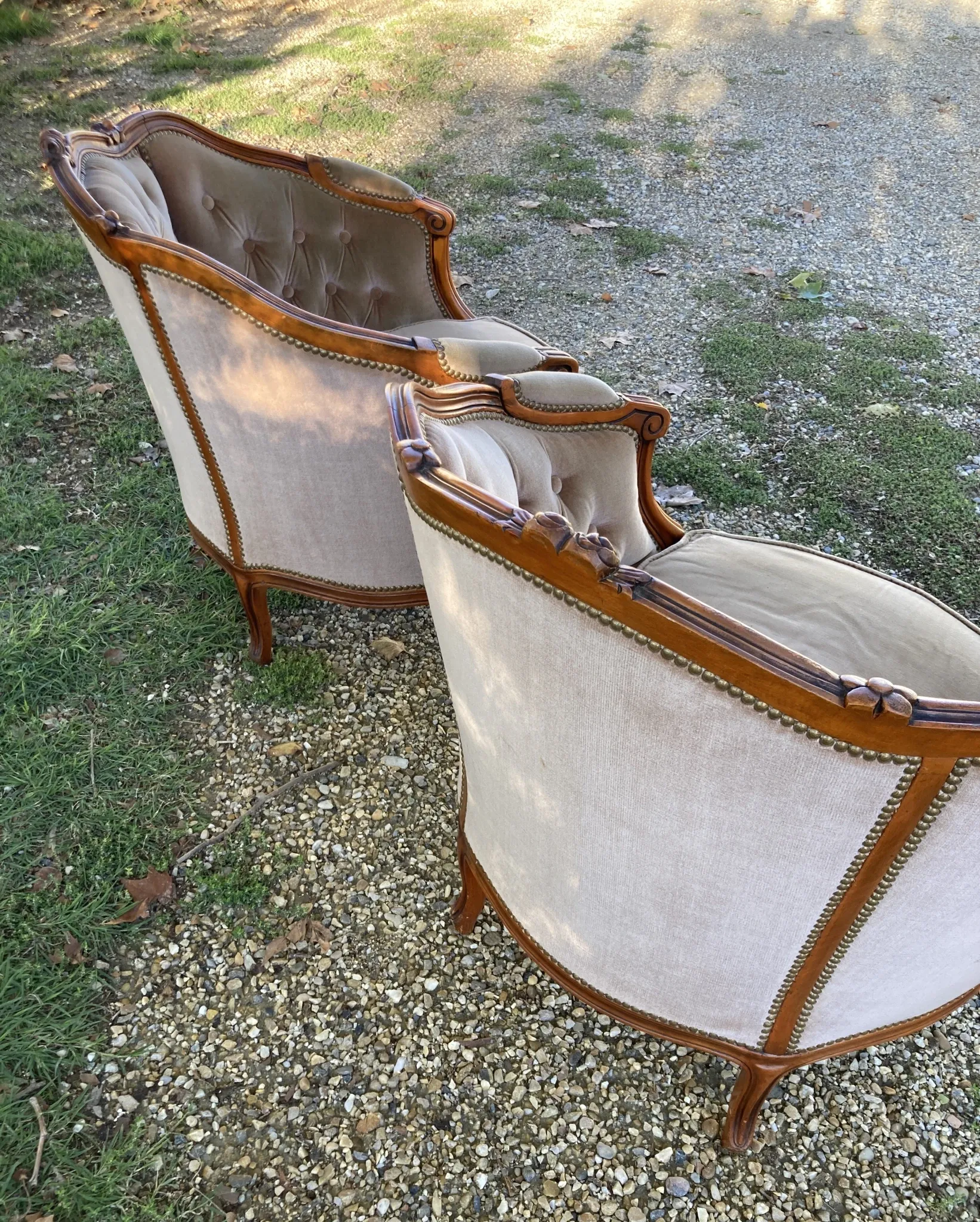 Pair of basket chairs