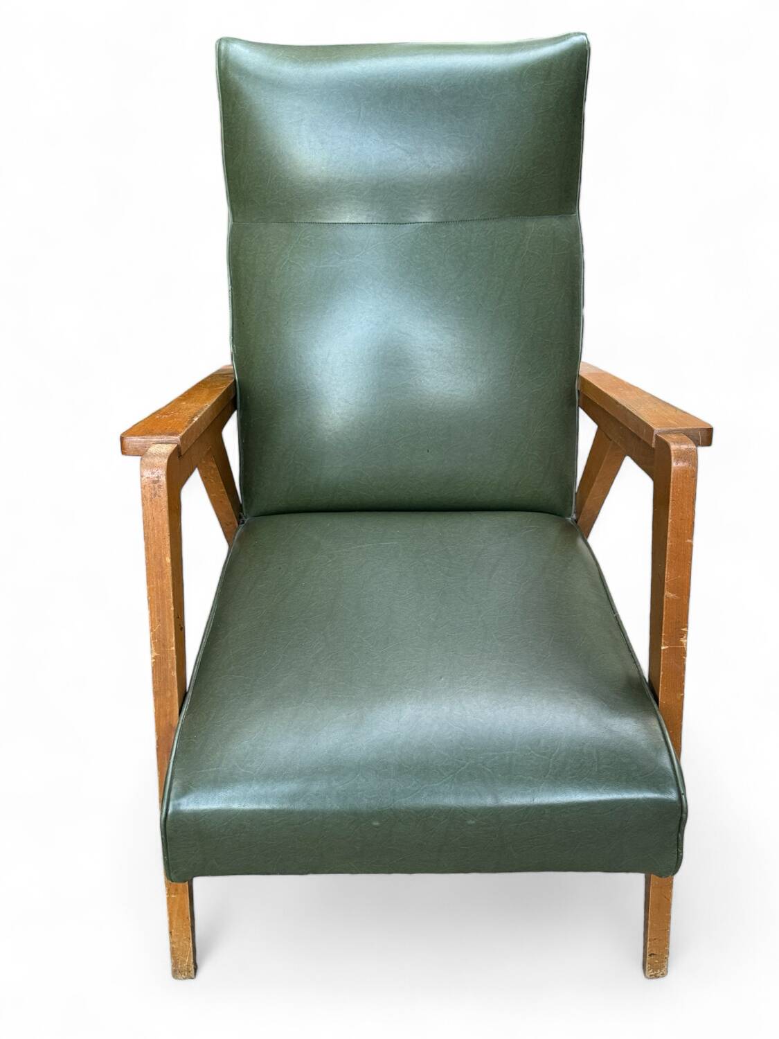 Scandinavian armchair with compass feet