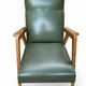 Fauteuil scandinave pieds compas
