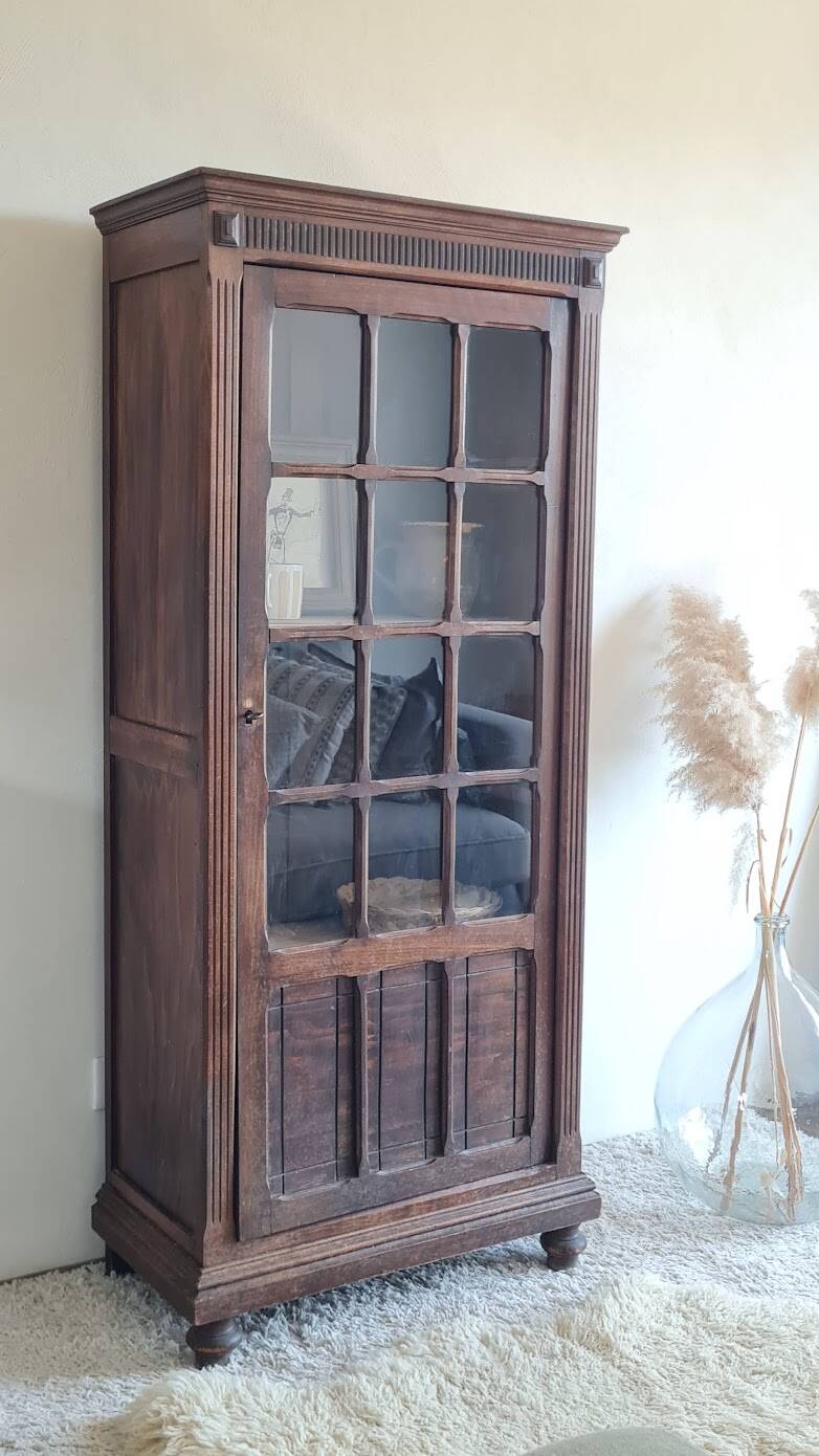 Glass-fronted Parisian wardrobe