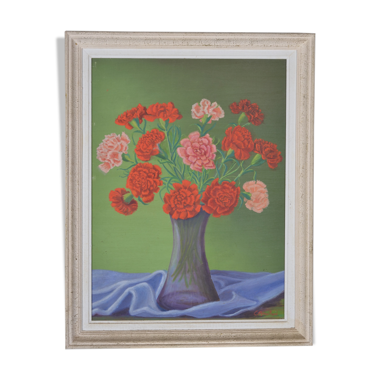 Still life bouquet of carnations
