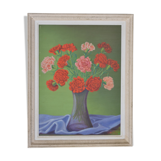 Still life bouquet of carnations