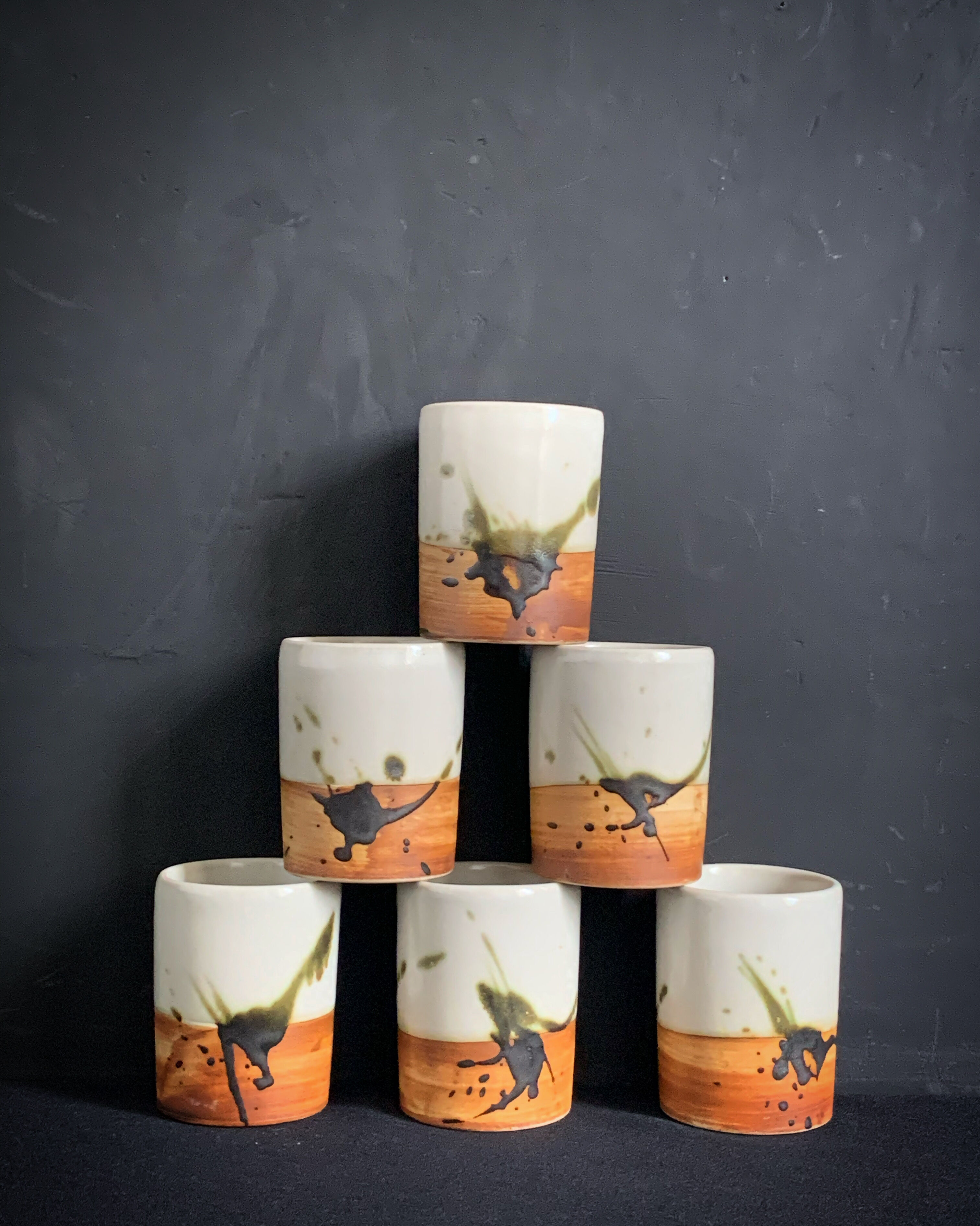 Orangeade service in pottery sandstone of the Colombier