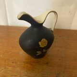 Antique Pitcher ROYAL Porcelain Bavaria Painted Decor + 22K Gold Vintage #C