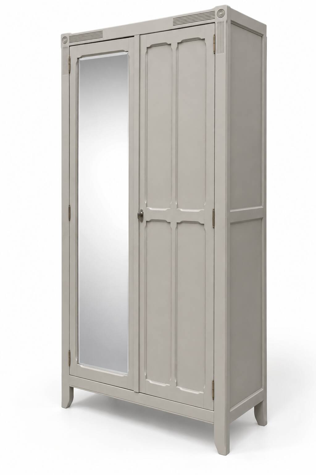 Armoire parisienne art déco rénovée miroir biseauté