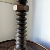 Large brutalist art deco Dudouyt style lamp