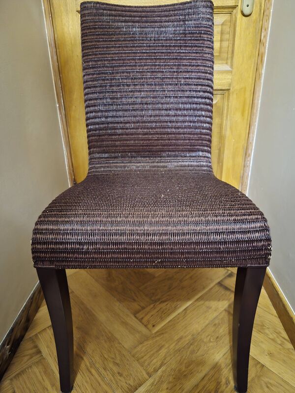 Chaise en rotin tressé ''Melissa'' par Vincent Sheppard