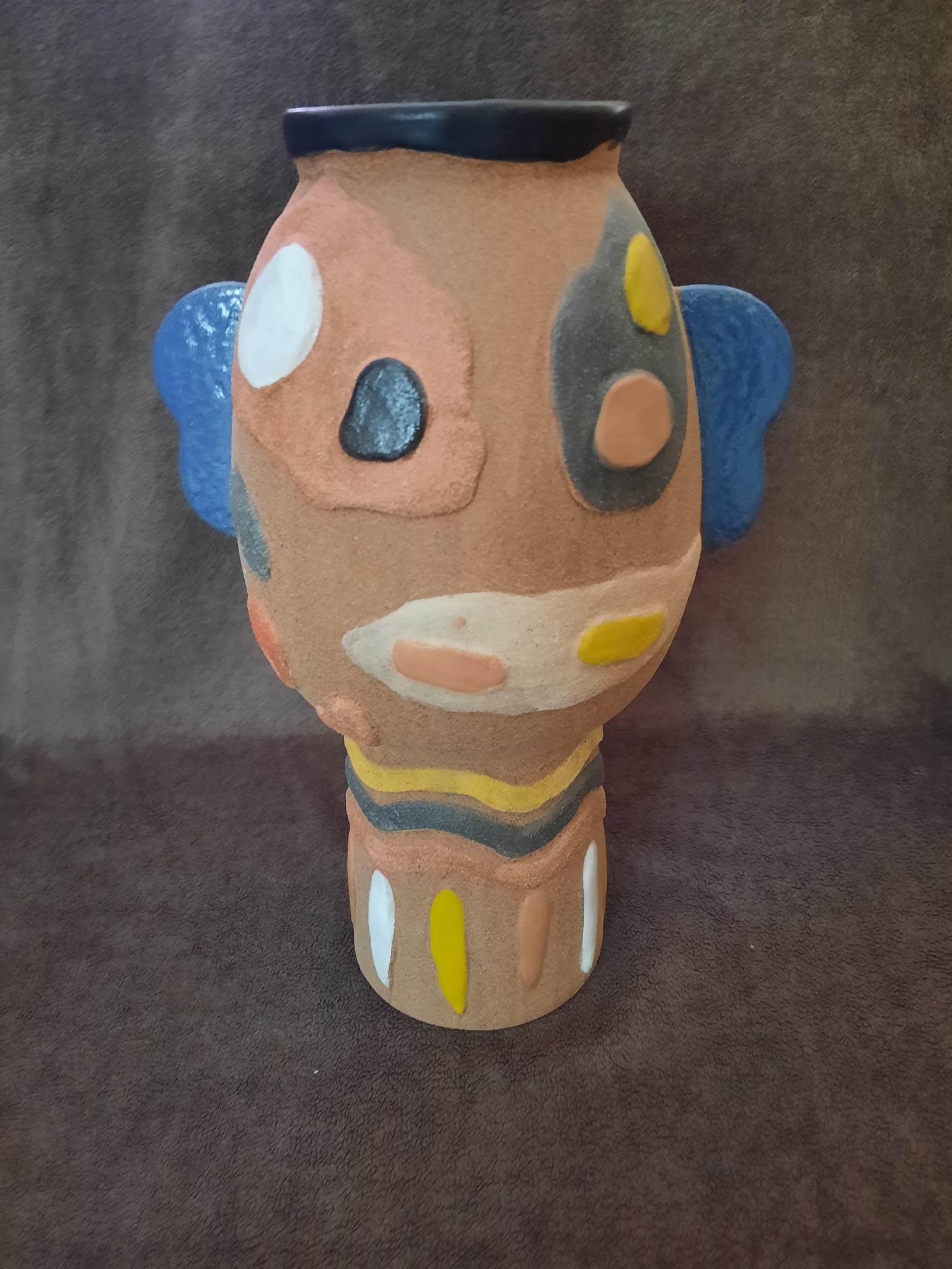 Madam Stoltz ethnic style stoneware vase