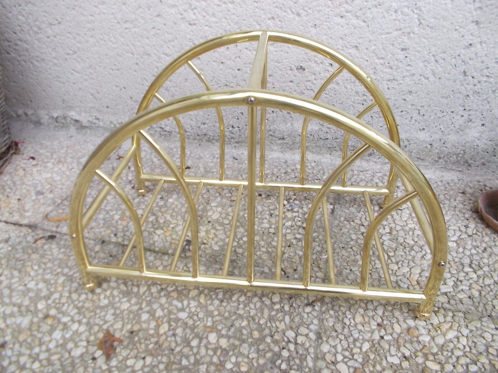 Brass magazine rack