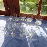 12 engraved stemware