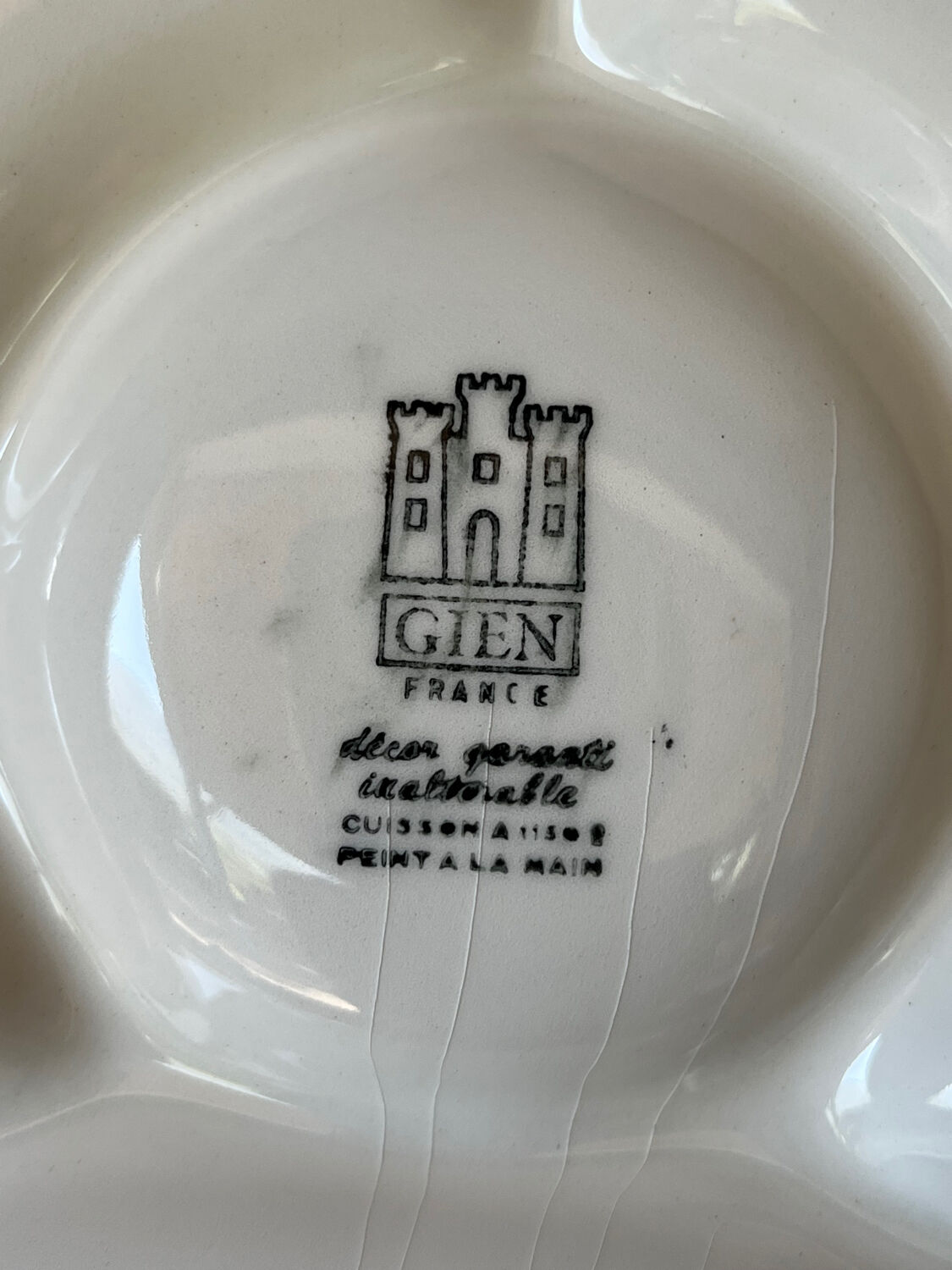 Gien fondue plates