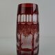 Egermann Art Deco Ruby Cut Overlay Vase, Czechoslovakia, circa 1920