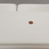 Throw Away sofa by Willie Landels for Zanotta 1965 in white vinyl