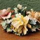 Bougeoir en porcelaine de Capodimonte, roses