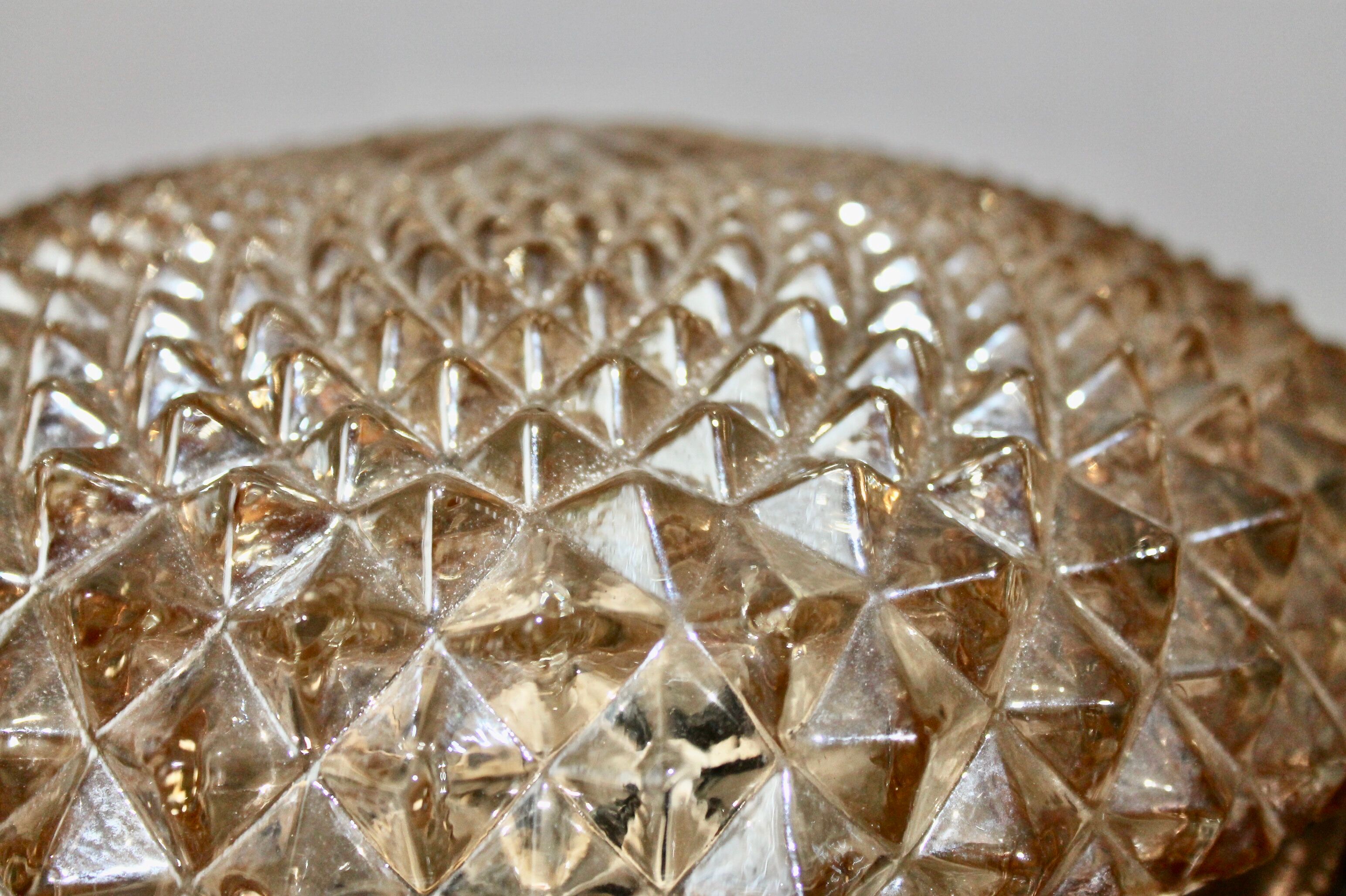 Vintage ceiling light, globe diamond tips