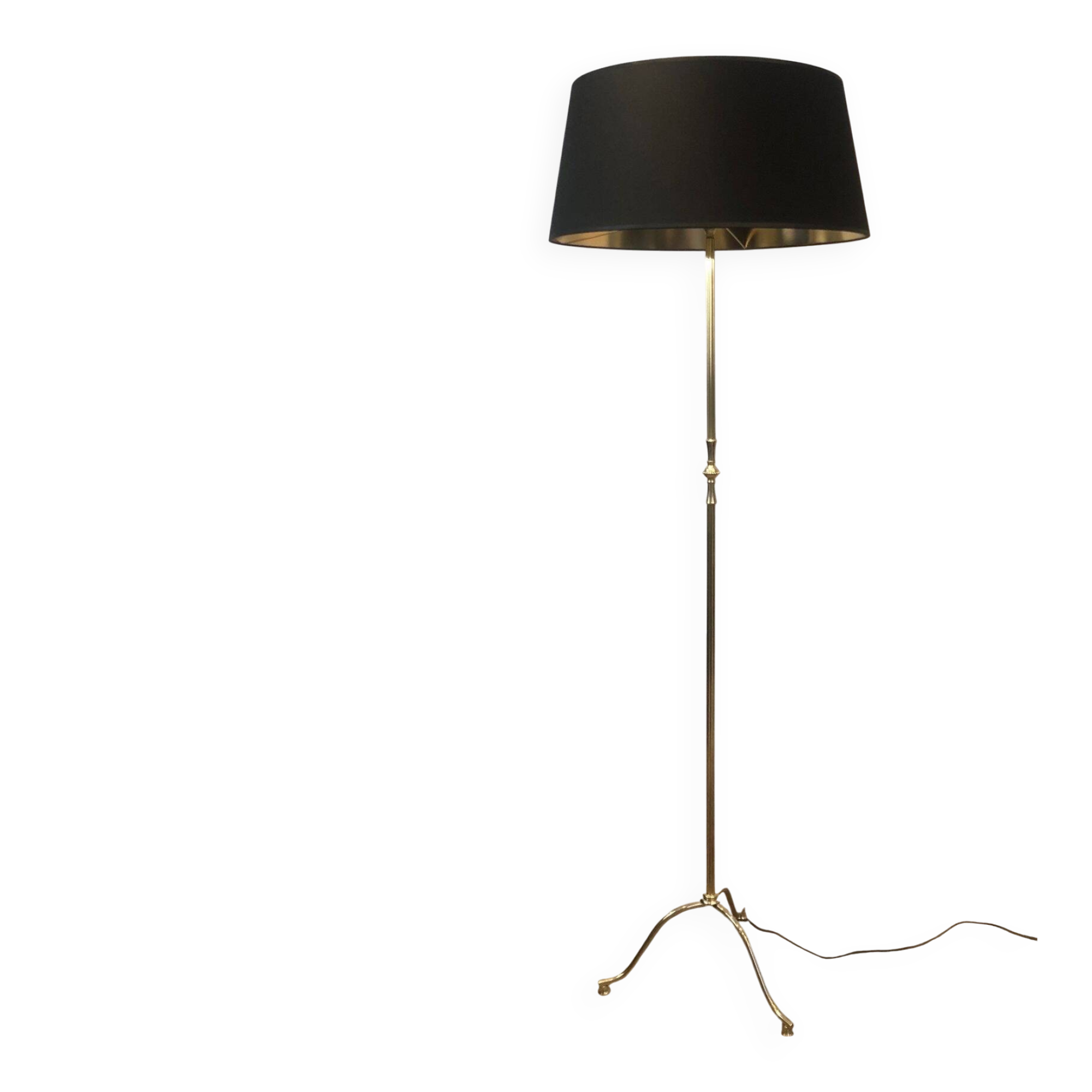 Neoclassical Brass Floor Lamp, in the Style of Maison Jansen