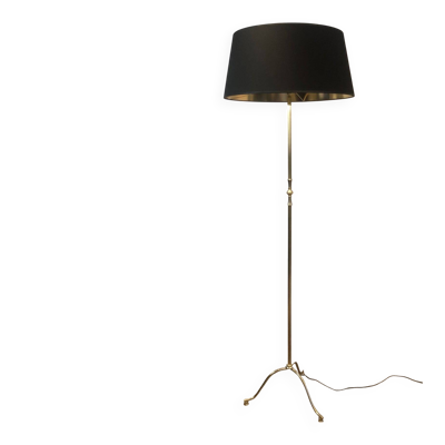Lampadaire de parquet néoclassique en laiton dans le goût de Maison Jansen