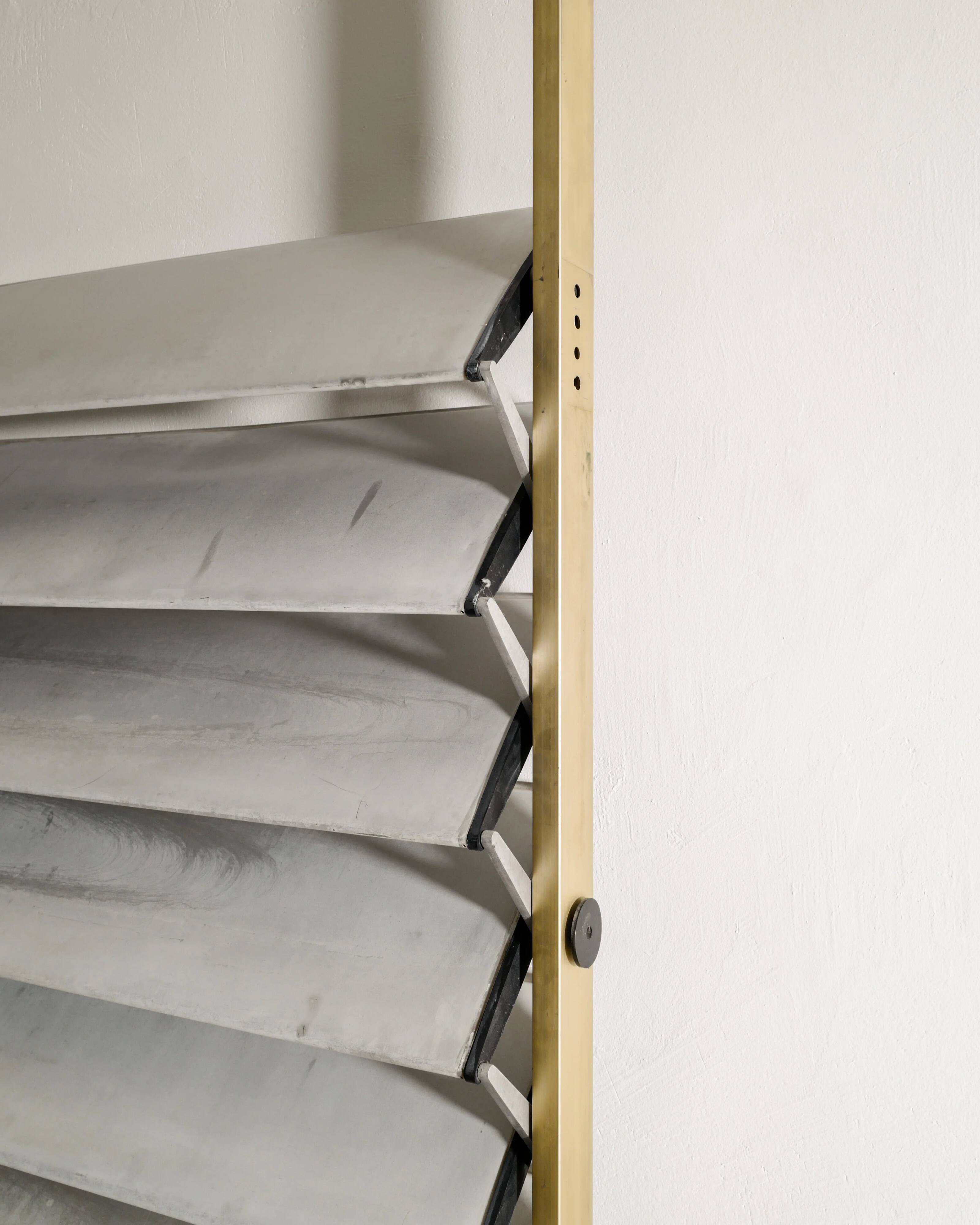 French Mid Century Jean Prouvé Aluminium Brise-Soleil Sun Shutter, 1950s