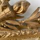 Old mirror with pediment  72x112cm