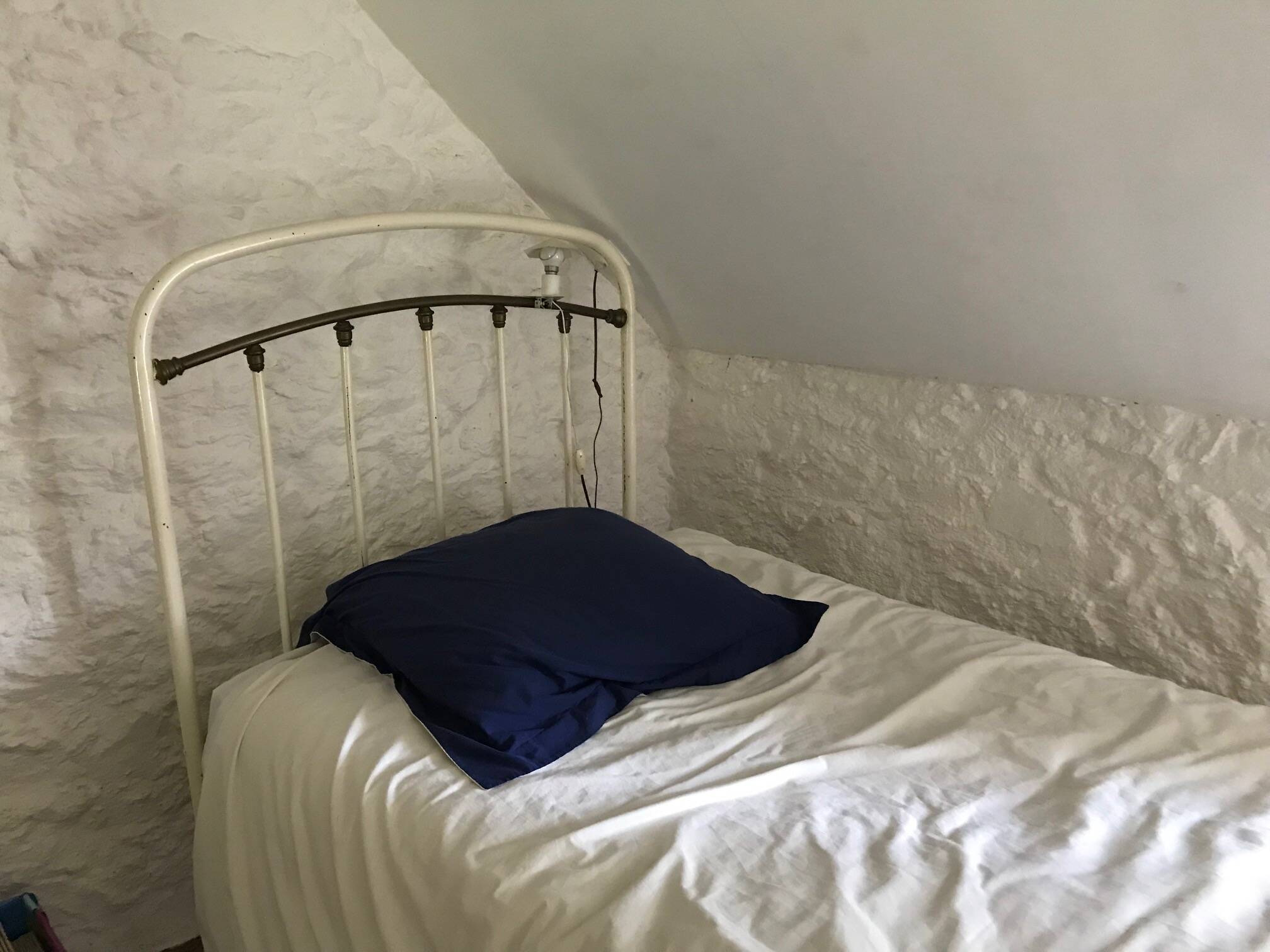 Wrought iron and copper bed, 1900