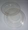 Transparent Duralex hollow plates x2