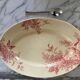 Large oval gien dish, pink lilac model