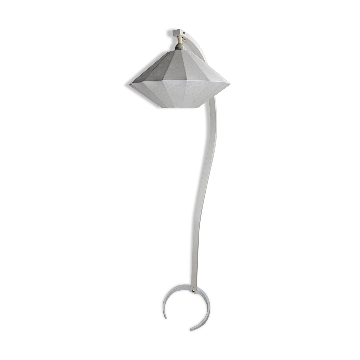 Caprani floor lamp with graphic cocoon shade, Denmark, 1970s