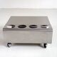 Coffee table/bar in stainless steel, France 1970