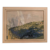 Jean Jacques GRUNENWALD (1911 - 1982) - Gouache - Mountain Landscape