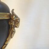 Oil lamp with engraved globe in Napoleon III style