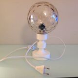 Bedside lamp globe in tinted glass / vintage 60s-70s