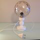Bedside lamp globe in tinted glass / vintage 60s-70s