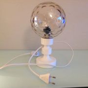 Bedside lamp globe in tinted glass / vintage 60s-70s