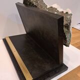 White quartz block on base