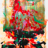 Abstrait, lithographie par philippe charpentier