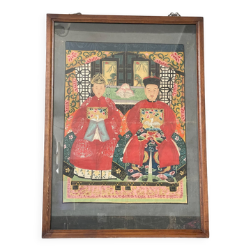 Chinese Couple Painting