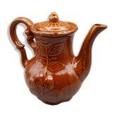 former coffee teapot pouring floral decoration