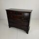English geometric-panelled oak chest of drawers, circa 1680
