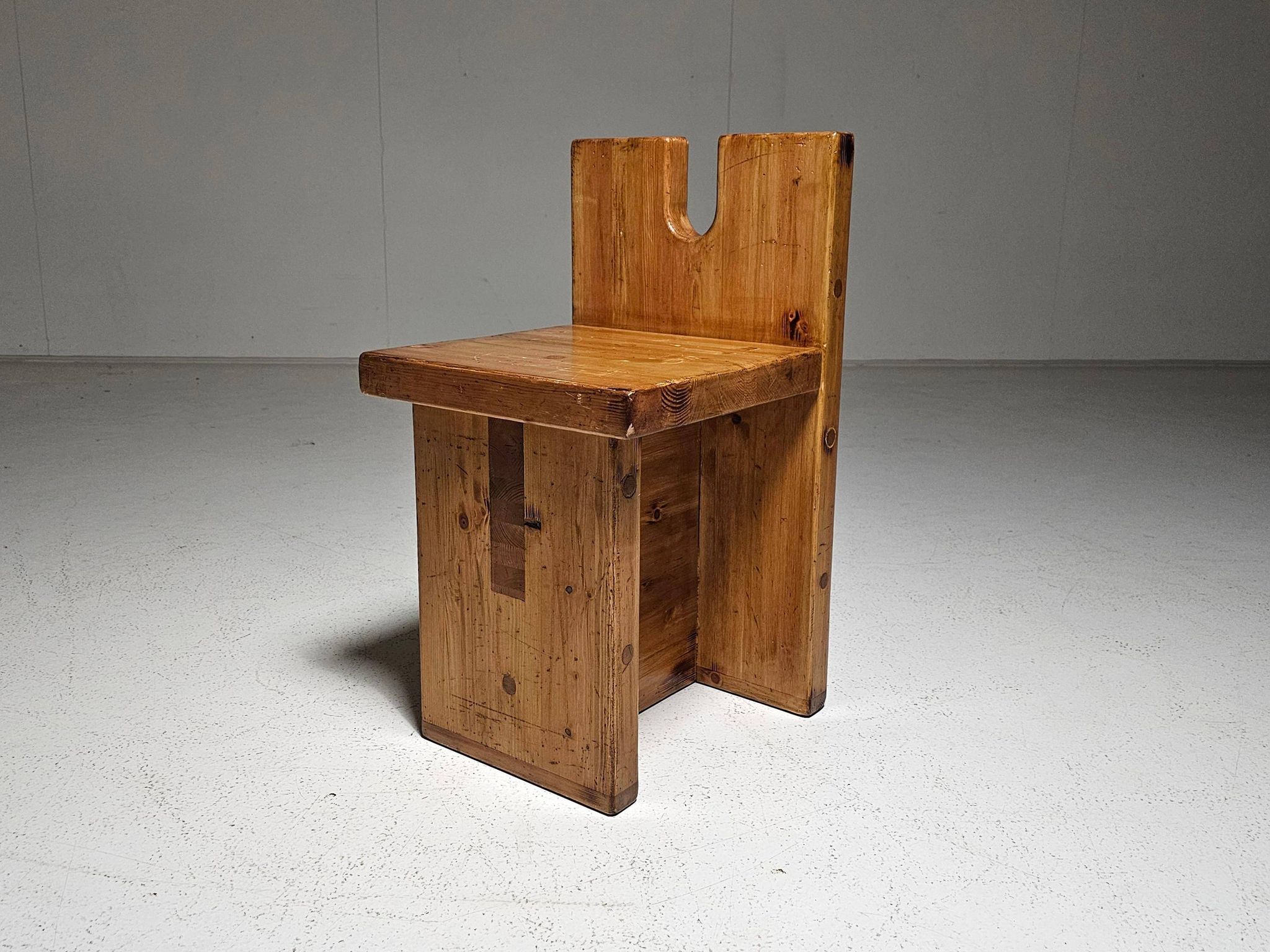 Pompeia accent chair in pine by Lina Bo Bardi, 1980s